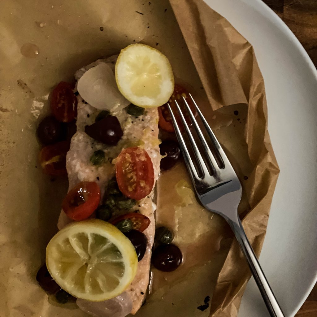 Mediterranean Salmon en Papillote