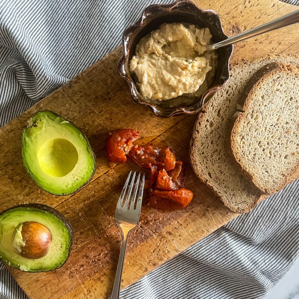 ingredients for Loaded Avocado Toast