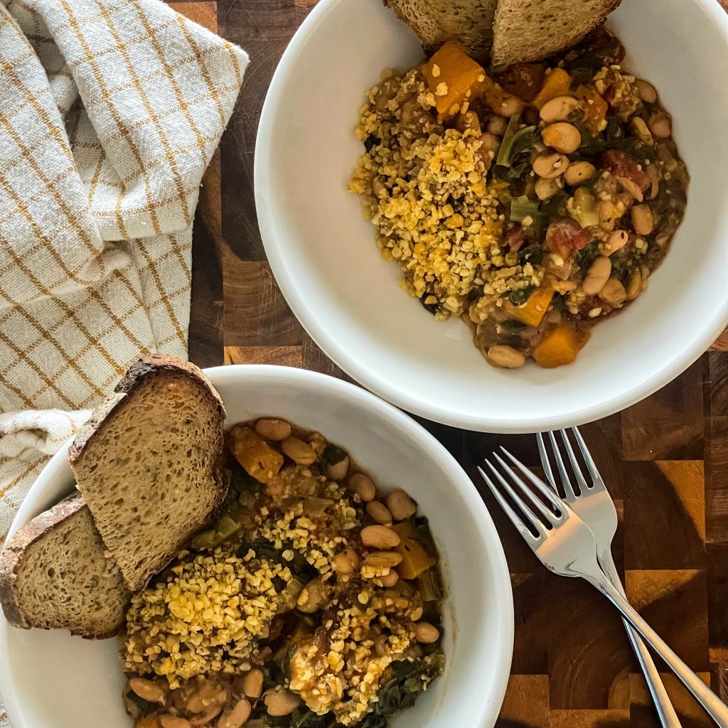 two bowls of Cassoulet 