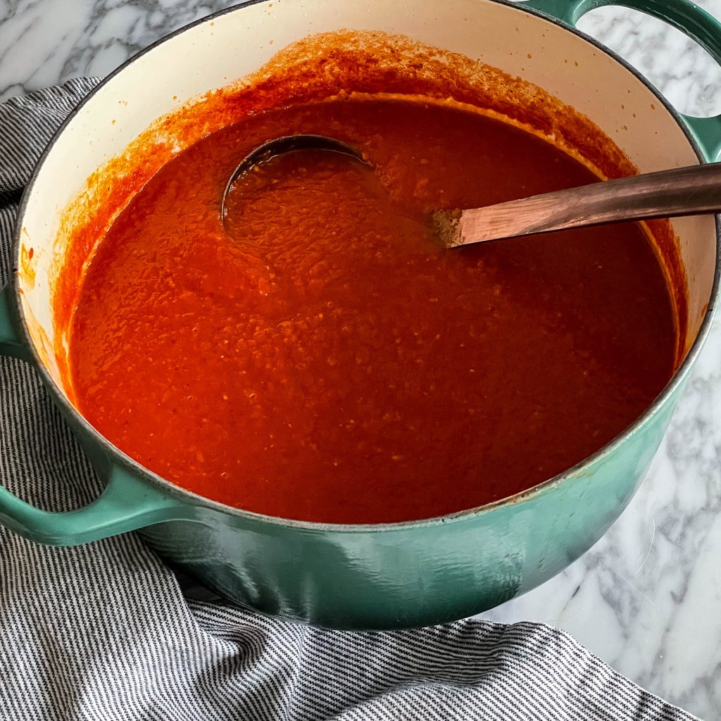 tomato red pepper soup