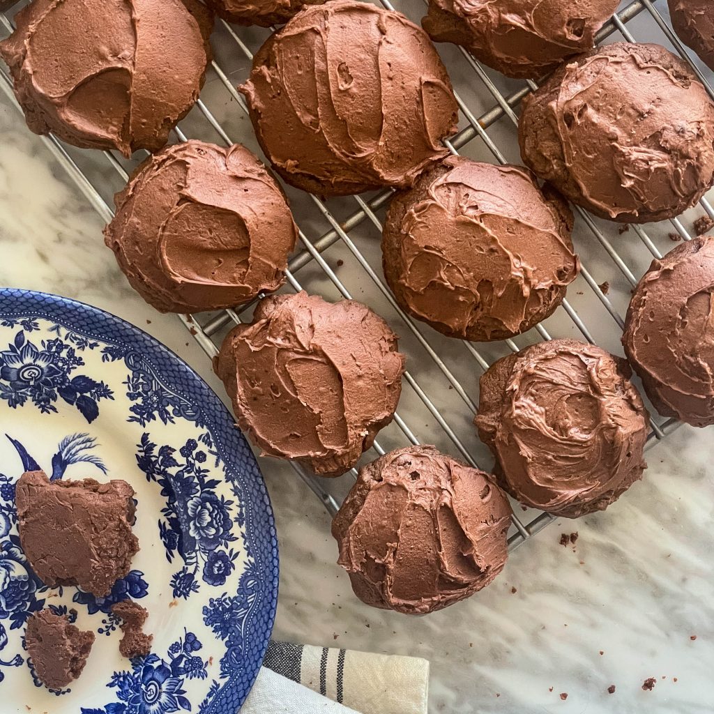 baked chocolate drop cookies