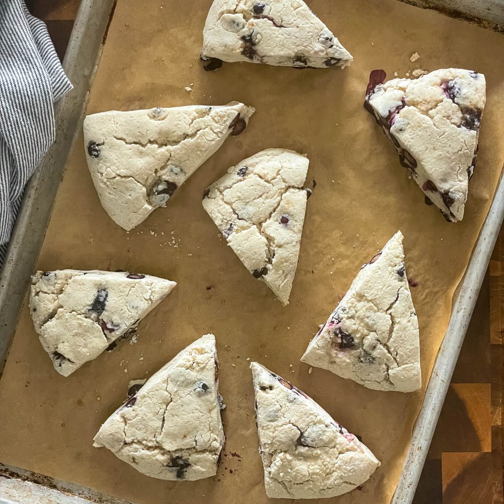 blueberry scones